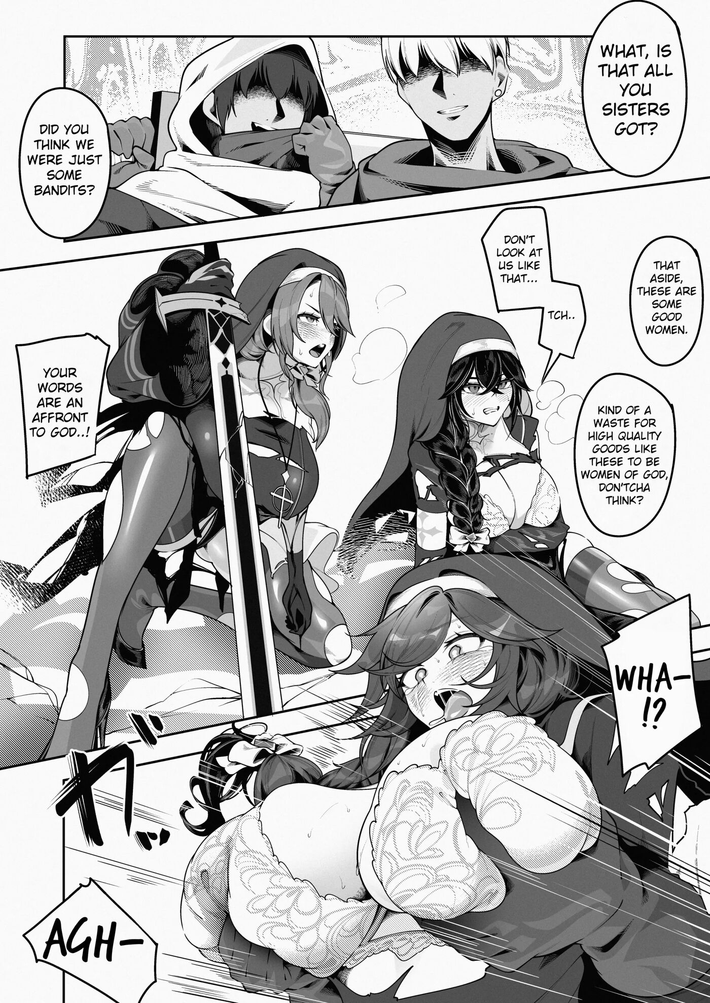 Nuns Defeated By Bandits - Skeb Request Chapter 1000 Page 1